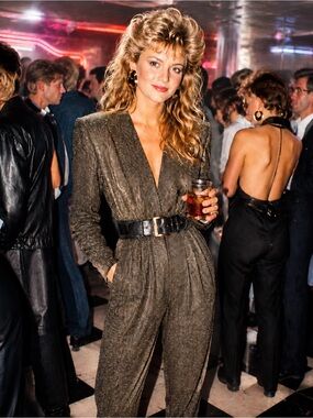 Vintage 90s Metallic Gold Women's Jumpsuit
